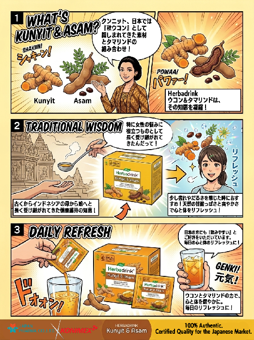 ウコン＆タマリンド（クニッ・アッサム）｜インドネシア伝統ハーブ